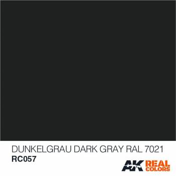 AKIRC057   —  Real Colors Acrylic Lacquer Paint 10ml Dark Grey RAL7021