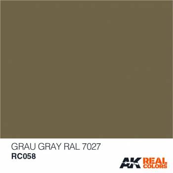 AKIRC058   —  Real Colors Acrylic Lacquer Paint 10ml Grey RAL7027