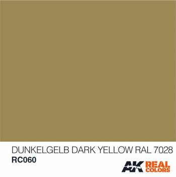 AKIRC060   —  Real Colors Acrylic Lacquer Paint 10ml Dark Yellow RAL7028