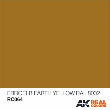 AKIRC064   —  Real Colors Acrylic Lacquer Paint 10ml Earth Yellow RAL8002