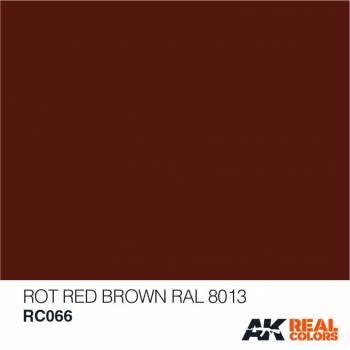 AKIRC066   —  Real Colors Acrylic Lacquer Paint 10ml Red Brown RAL8013