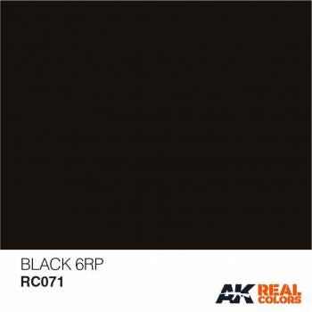 AKIRC071   —  Real Colors Acrylic Lacquer Paint 10ml Black 6RP