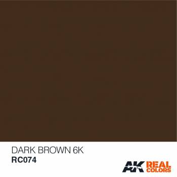 AKIRC074   —  Real Colors Acrylic Lacquer Paint 10ml Dark Brown 6K