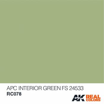 AKIRC078   —  Real Colors Acrylic Lacquer Paint 10ml APC Interior Green FS24533