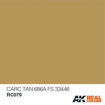 AKIRC079   —  Real Colors Acrylic Lacquer Paint 10ml Carc Tan 686A