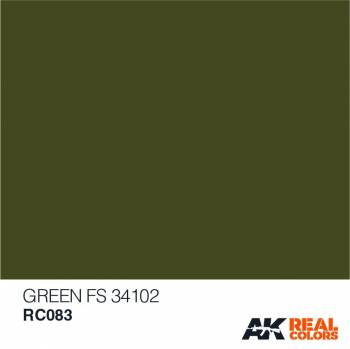 AKIRC083   —  Real Colors Acrylic Lacquer Paint 10ml Green FS34102