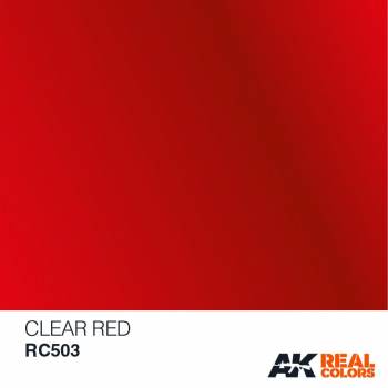 AKIRC503   —  Real Colors Acrylic Lacquer Paint 10ml Clear Red