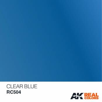 AKIRC504   —  Real Colors Acrylic Lacquer Paint 10ml Clear Blue