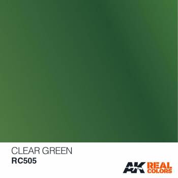 AKIRC505   —  Real Colors Acrylic Lacquer Paint 10ml Clear Green