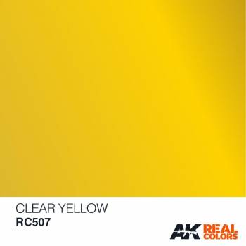 AKIRC507   —  Real Colors Acrylic Lacquer Paint 10ml Clear Yellow