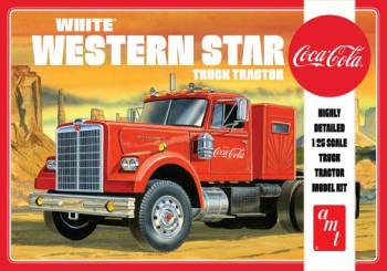 AMT1160   —  1/25 White Western Star Semi Tractor, Coca-Cola