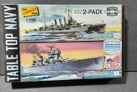 Round 2 The Lindberg Line 2 Pack HMS Dorsetshire 40 & HMS King George V 41, NISB