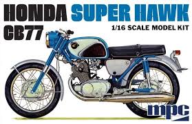 MPC HONDA SUPER HAWK MOTORCYCLE 1:16 SCALE MODEL KIT