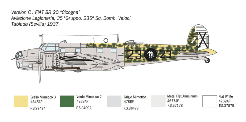 1:72 FIAT BR.20 CICOGNA BATTLE OF BRITAIN