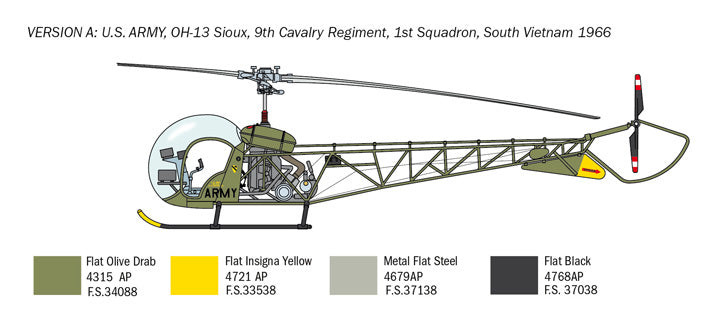 1:48 OH-13 SIOUX - 6 versions