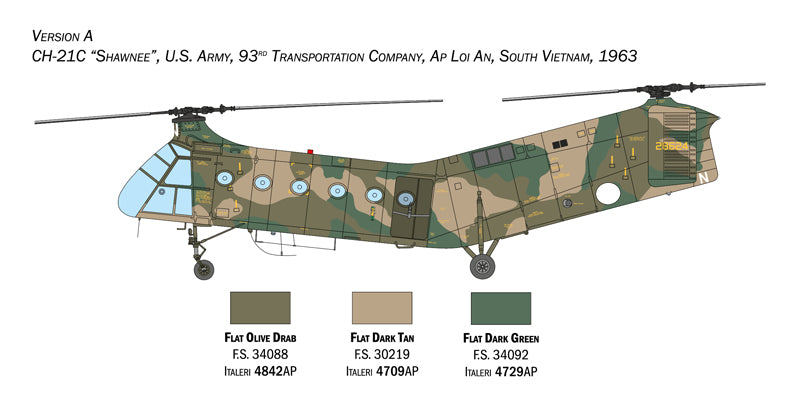 1:48 H-21C "FLYING BANANA" GUNSHIP