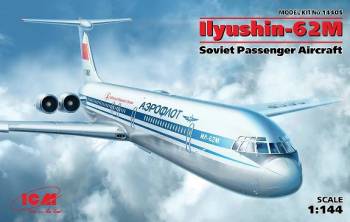 ICM14405   —  1/144 Soviet Ilyushin IL62M Passenger Airliner
