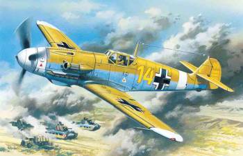 ICM48105   —  1/48 Messerschmitt Bf 109F-4Z/Trop WWII German Fighter