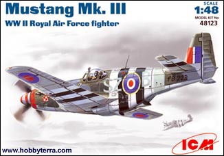 ICM48123   —  1/48 WWII Royal Mustang Mk III AF Fighter