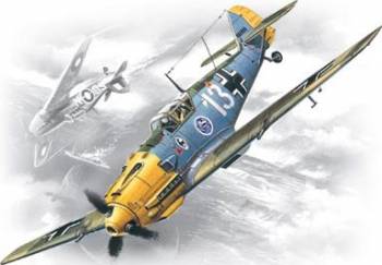 ICM72131   —  1/72 WWII German Messerschmitt Bf109E3 Fighter