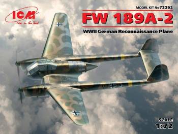 ICM72292   —  1/72 WWII German Fw189A2 Recon Aircraft