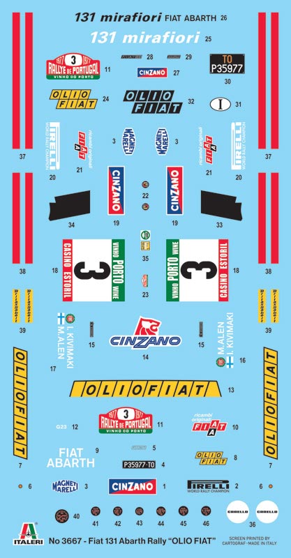 1:24 FIAT 131 ABARTH RALLY OLIO