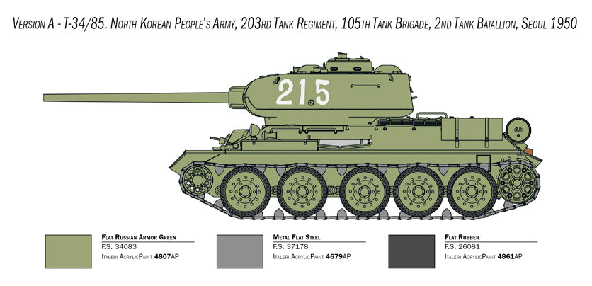 1:35 T 34/85 KOREAN WAR