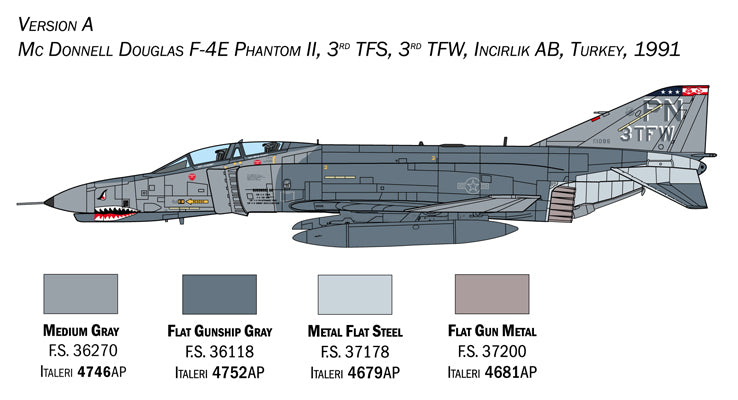 1:72 MCDONNELL DOUGLAS0 F-4E/F PHANTOM II