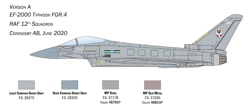 1:72 EUROFIGHTER TYPHOON EF-2000 in RAF
Service