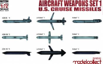 MDL72204   —  1/72 Aircraft Weapons Set 1: US Cruise Missiles (9 different, 20