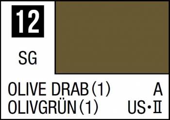 MRHC12   —  Mr Color 10ml 12 Olive Drab (1) (Semi-Gloss/Aircraft)