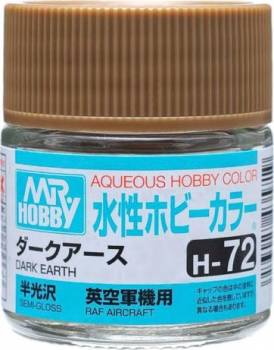 MRHH72   —  Aqueous Color 10ml H72 Semi-Gloss Dark Earth