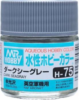 MRHH75   —  Aqueous Color 10ml H75 Semi-Gloss Dark Sea Gray