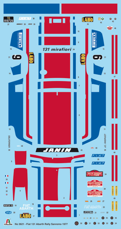1:24 FIAT 131 ABARTH 1977 San Remo Rally
Winner