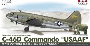 PTZPD25   —  1/144 WWII US Army Cargo Airplane C-46D Commando USAAF